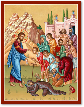 Christ Healing the Sick; icon.