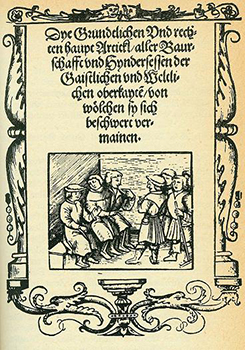 Title Page of The Twelve Articles (1525).