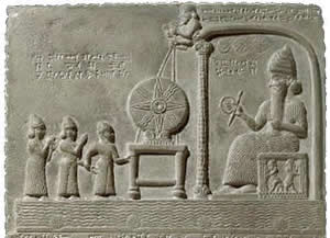 Babylonian sun god Shamash.