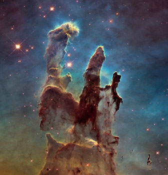 Three-Light-Year-Tall Pillar of Gas and Dust.&nbsp; NASA Hubble Space Telescope.